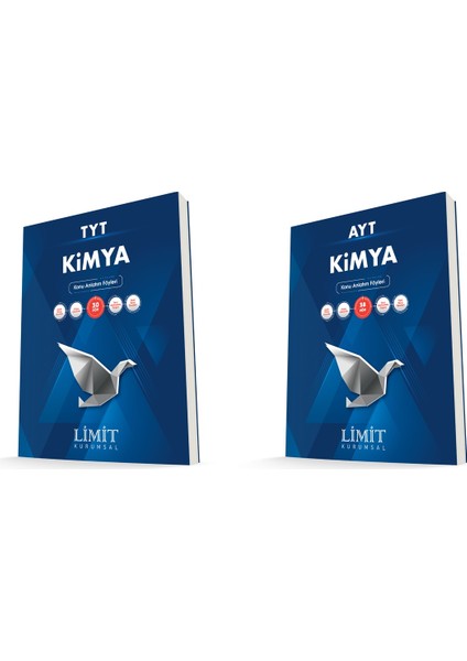 Limit Kurumsal Tyt Ayt Kimya Konu Anlatım Föyleri Seti 2 Kitap