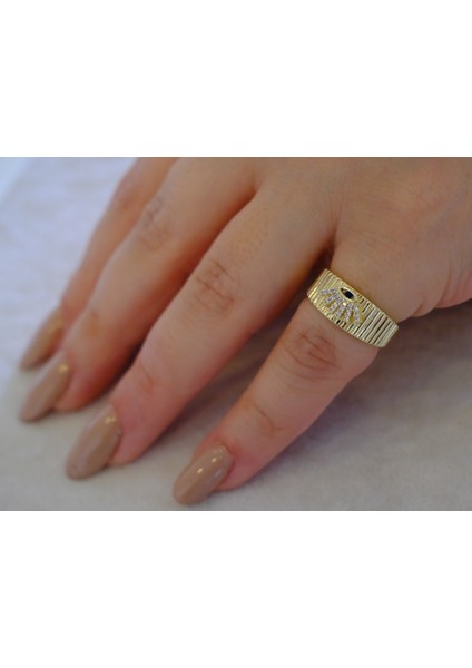 Saaden Queen Gold Serçe Parmak Yüzüğü