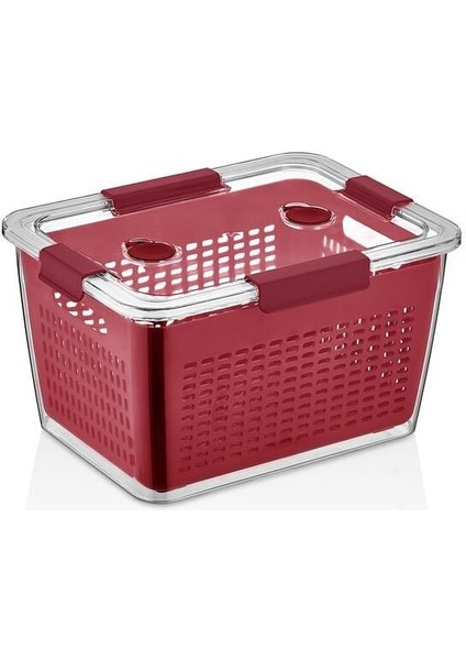 4 Lt. Saklama Kabı, Bordo, Dayanıklı ve Şık Tasarım fırsatları