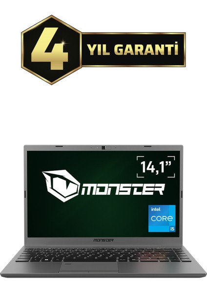 HUMA H4 V5.1 Intel Core i5 1235U 16 GB RAM 500 GB SSD FreeDOS 14,1'' FHD 60 Hz Taşınabilir Bilgisayar