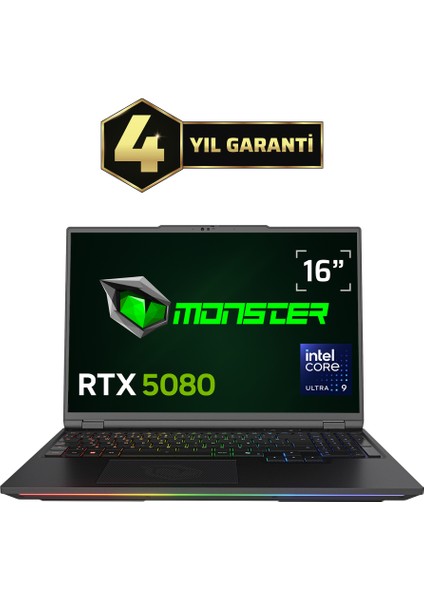 Semruk S6 V1.1.3 Intel Ultra Core 9 275HX 64 GB Ram 2 Tb SSD 16 GB Rtx 5080 Windows 11 Pro 16" Qhd 300 Hz Oyun Bilgisayarı