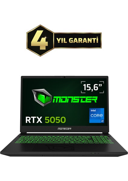 Abra A5 V22.1.2 Intel Core I7 13620H 32 GB Ram 1 Tb SSD 8 GB Rtx 5050 Freedos 15,6" Fhd 144 Hz Oyun Bilgisayarı