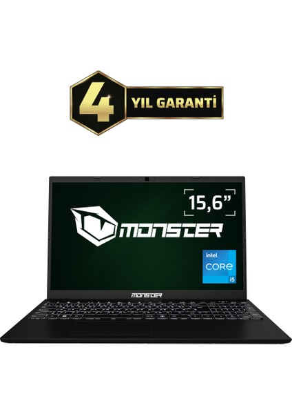 HUMA H5 V4.1.1 Black Intel Core i5 1235U 16 GB RAM 1 TB SSD Windows 11 15,6" FHD 120 Hz Taşınabilir Bilgisayar