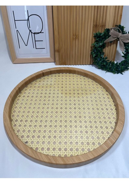 Kahverengi Bambu Hazeran Sunum Tepsisi, Dekoratif ve Şık Sunumlar Için fiyatları