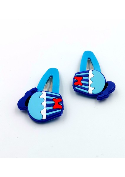 2 Li Figürlü Renkli Lüks Çıt Çıt Toka