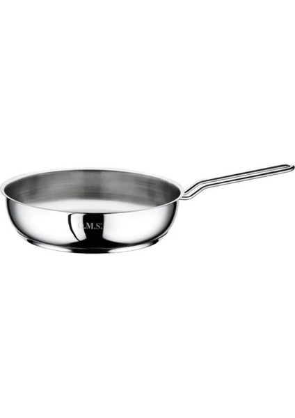 20X5 cm Çelik Tava, Kapaksız, Gri, Dayanıklı ve Şık Tasarım