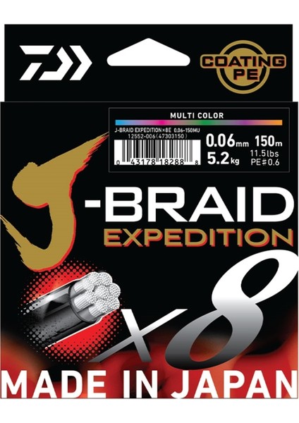 J-Braid Expedition 8b Smash Orange 150M Ip Misina fiyatları