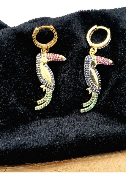 Gold Renk Figürlü Çelik Küpe