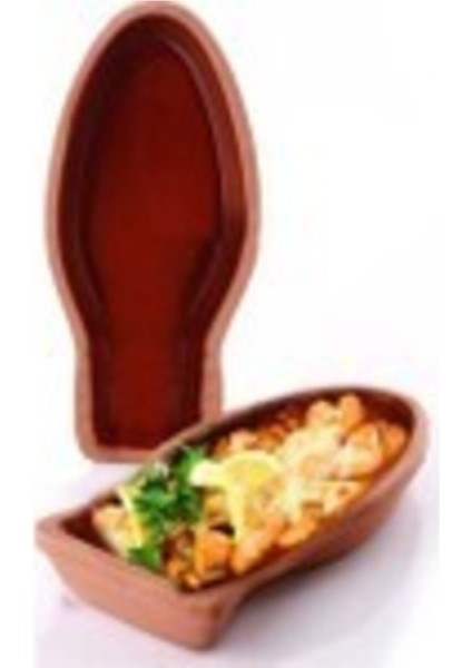 Iki Li Balık Tava Güveç Iç Sırlı Toprak Güveç, Şık ve Dayanıklı Mutfak Gereci