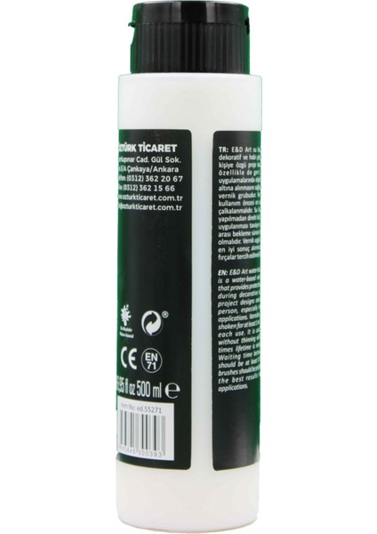 Professional 500ml Su Bazlı Mat Vernik / ed.55271 fiyatları