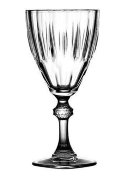 6'lı Parlak Cam Kadeh, 190CC, Şık ve Zarif Tasarım