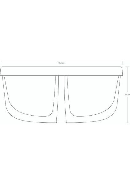 Iki Bölmeli Saklama Kabı Seti, 4'lü, Beyaz, Dayanıklı ve Pratik Kullanım fırsatları