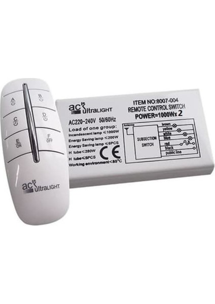 Iki Adet Avize Kumandası AY30-00110, Kolay Kontrol ve Rahat Kullanım