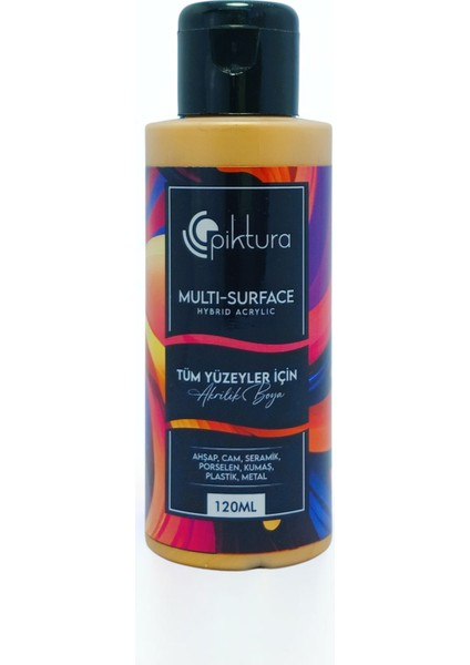 Akrilik Multisurface Boya 120ML Metalik Altın