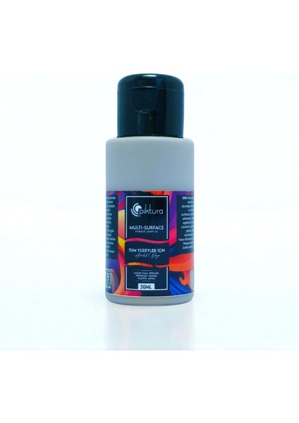Akrilik Multisurface Boya 50ML Kül Gri