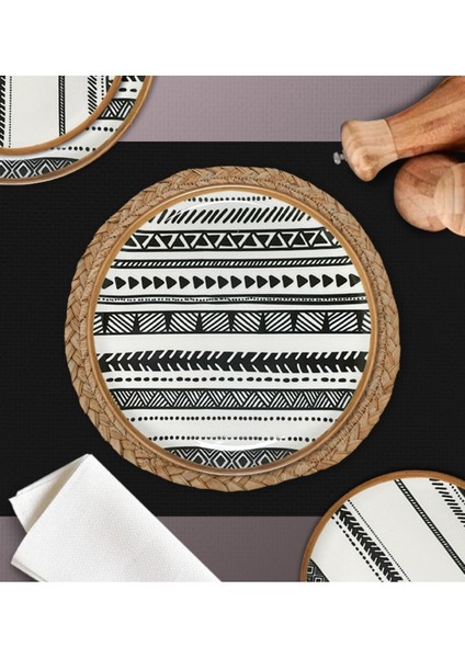 Beyaz 24 cm 6'lı Servis Tabağı Seti, Şık ve Kullanışlı Yemek Sunumu Sağlar.