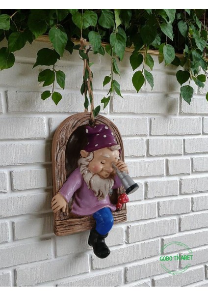 Dürbünlü Cüce Kapı Duvar Balkon Süsü Farklı Renklerde 14X10 cm fiyatları