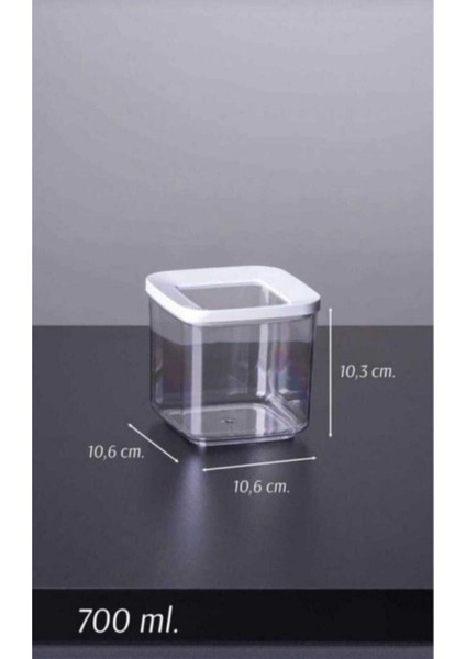 Vakumlu 5'li Kare Saklama Kabı Seti, Siyah, Bakır Kapakli, Dayanıklı ve Şık Tasarım