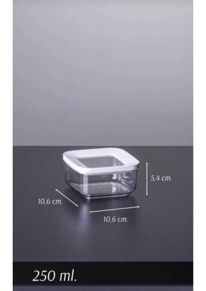 Vakumlu 5'li Kare Saklama Kabı Seti, Siyah, Bakır Kapakli, Dayanıklı ve Şık Tasarım