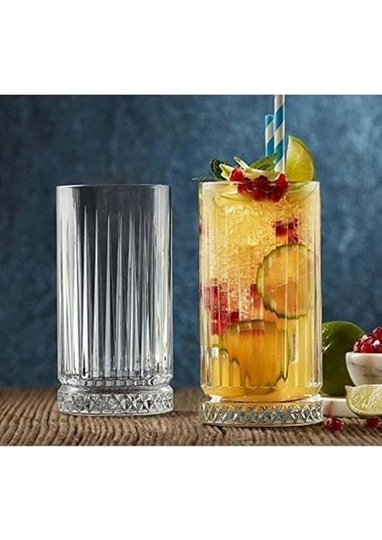 Bej 4'lü 365CC Meşrubat Bardağı Seti, Şık ve Kullanışlı Içecek Sunumları Için