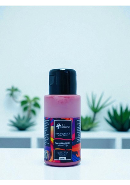 Akrilik Multisurface Boya 50ML Thulian Pembe fırsatları