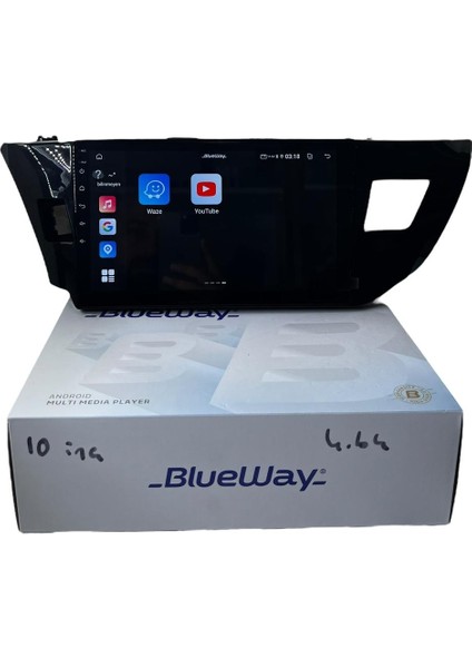 Toyota Corolla 2013-2015 Blueway 4-64 Profesyonel Oem Multimedia indirimleri