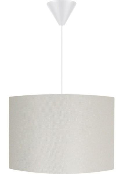 Krem Renkli Yuvarlak Sarkıt Avize, 30 cm Çap, Şık ve Modern Aydınlatma Sağlar.