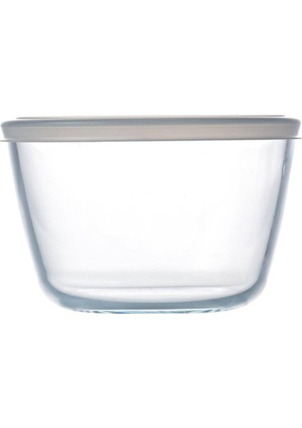 Şeffaf Kapaklı Yuvarlak Saklama Kabı, 1.1l, Beyaz fiyatları