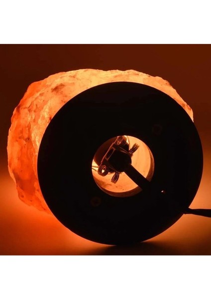 Himalaya Kristal Kaya Tuzu Lambası ve Seramik Öğütücü, 3-4 Kg, Turuncu Renk fırsatları