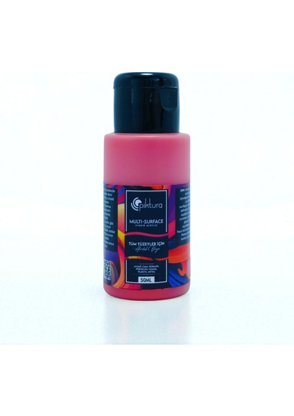 Akrilik Multisurface Boya 50ML Kiraz Kırmızı