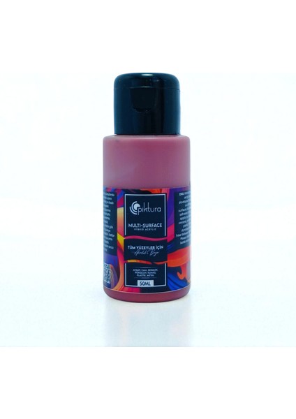 Akrilik Multisurface Boya 50ML Nar Kırmızı