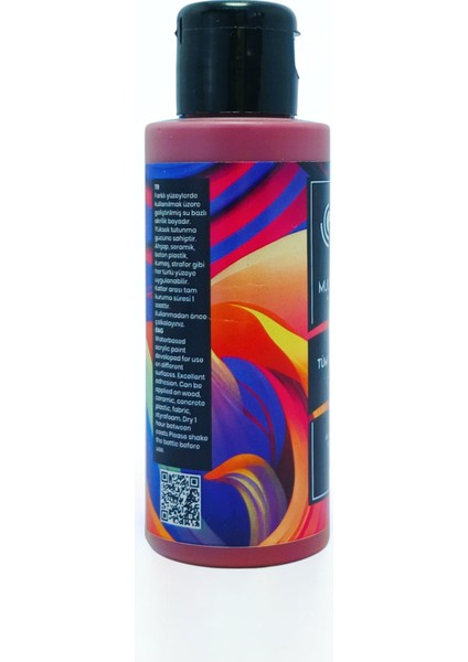 Akrilik Multisurface Boya 120ML Bordo fiyatları