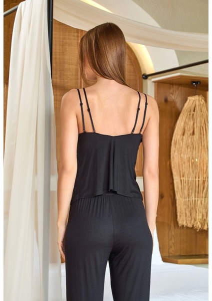 Aqua 25585 Kadın Askılı Şifon Detay Pijama Takımı fiyatları