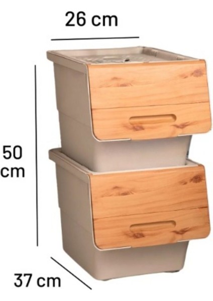 24 Lt Renkli Çok Amaçlı Tekerlekli Organizer, Patates, Sebze, Oyuncaklar Için Kutu fiyatları