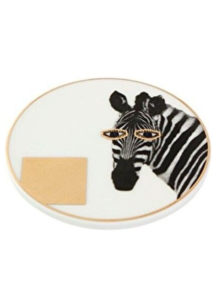 Zebra Desenli Bardak Altlığı 10 cm Beyaz, Şık ve Pratik Için Tasarlandı fiyatları