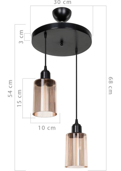 Şık 2'li Avize Seti, Bal Optik Cam ve Modern Tasarım, Evinizde Şıklık Sağlar. fiyatları