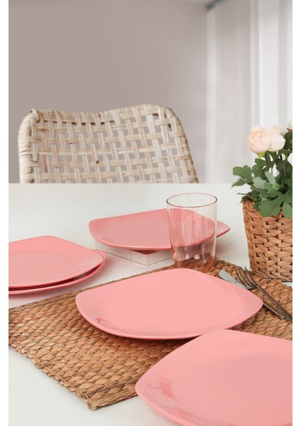 Pembe Köşem 27 cm 6'lı Servis Tabağı Seti, Şık ve Kullanışlı Tasarım fiyatları