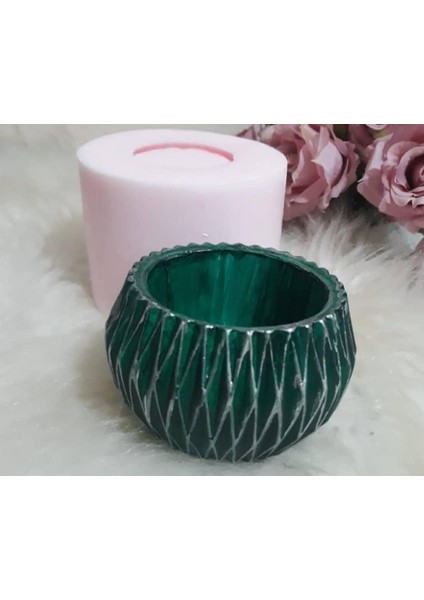 Geometrik Dekorlu Saksı Silikon Kalıp K-486, Polyester Taş Tozu Alçı Kalıbı modelleri