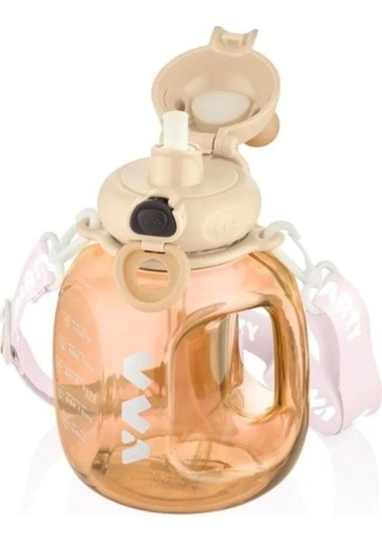 Beyaz ve Turuncu Tritan 1200 ml Su Matarası, Şık ve Dayanıklı Tasarım modelleri