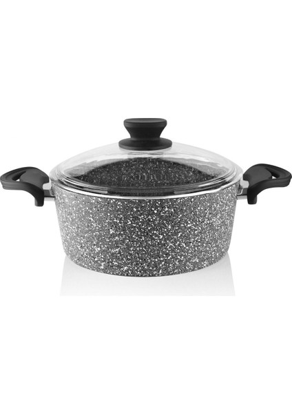 20 cm Granit Derin Tencere, Dayanıklı ve Şık Gri Renkli Mutfak Gereci fiyatları