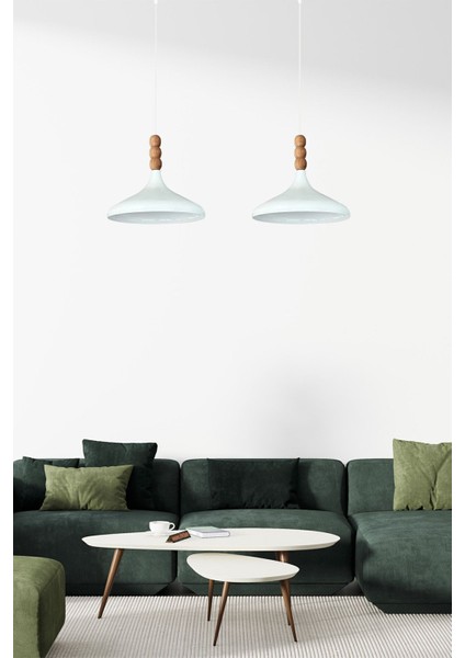 Şık Beyaz Sarkıt Lamba, Oturma Odası ve Mutfak Için Ideal Aydınlatma Seçeneği modelleri