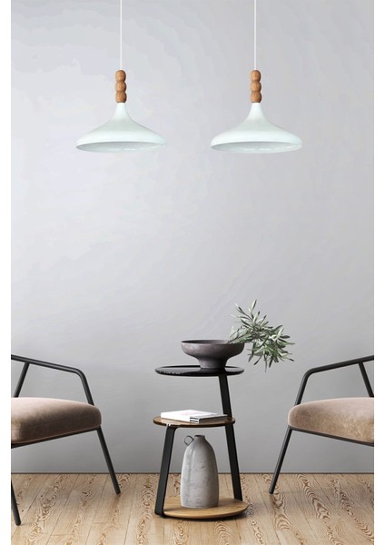 Şık Beyaz Sarkıt Lamba, Oturma Odası ve Mutfak Için Ideal Aydınlatma Seçeneği indirimleri