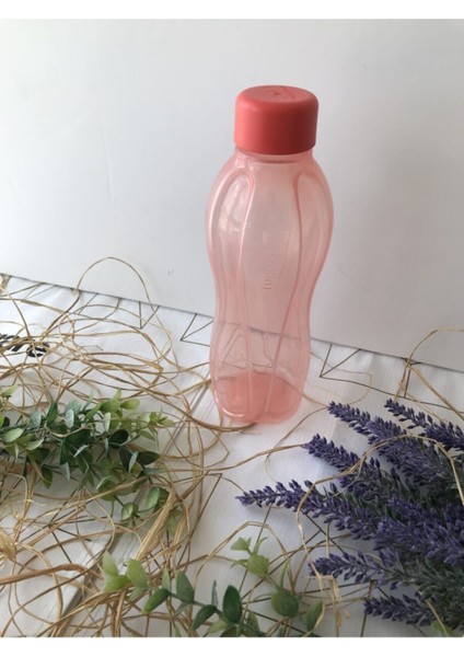 500ML Mercan Renkli Çevir Kapaklı Şişe, Sağlıklı ve Şık Tasarım