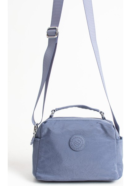 4010 Kadın Suya Dyk Paraşüt Kumaş Çapraz Askılı Küçük Boy El ve Omuz Çantası