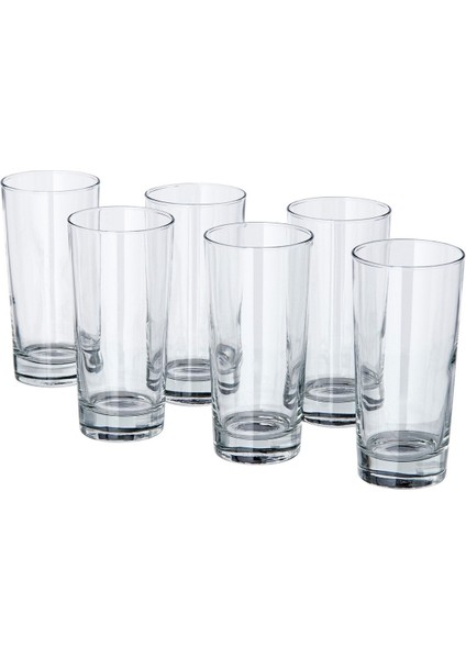 Renkli 6'lı Uzun Bardak Seti 400 Ml, Şık ve Kullanışlı Mutfak Gereçleri