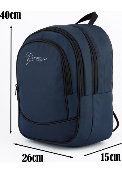 3 Bölmeli Okul Sırt Çantası Lacivert 2450 fiyatları
