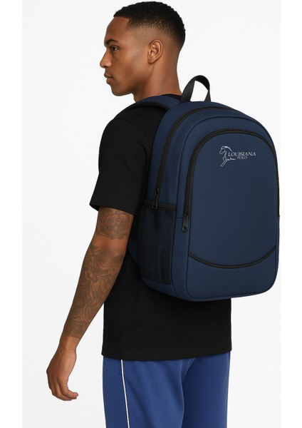 3 Bölmeli Okul Sırt Çantası Lacivert 2450 indirimleri