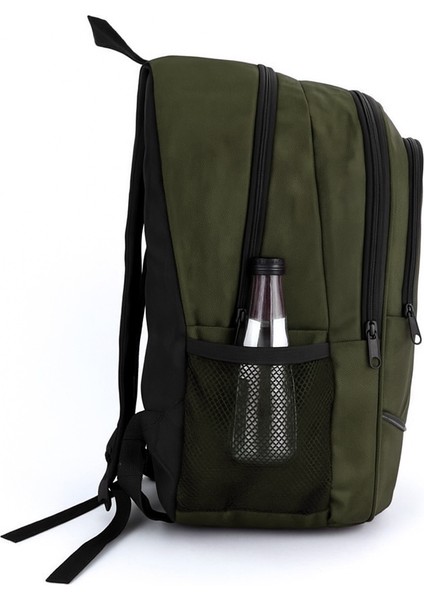 3 Bölmeli Okul Sırt Çantası Haki 2450 fırsatları