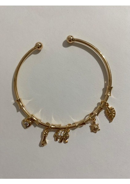 Pndr Model Fil ve Yaprak Charm Ayarlamalı Rose Bileklik modelleri