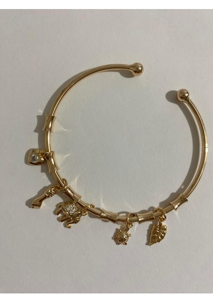 Pndr Model Fil ve Yaprak Charm Ayarlamalı Rose Bileklik fırsatları